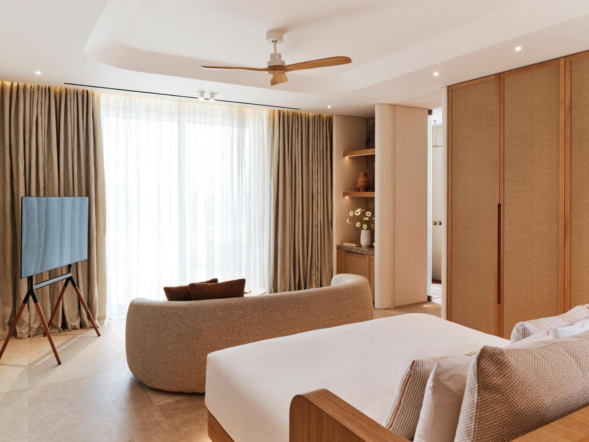 The Coast Bill&Coo-The Leading Hotels Of The World (Adults Only) Agios Ioannis Diakoftis Rum bild
