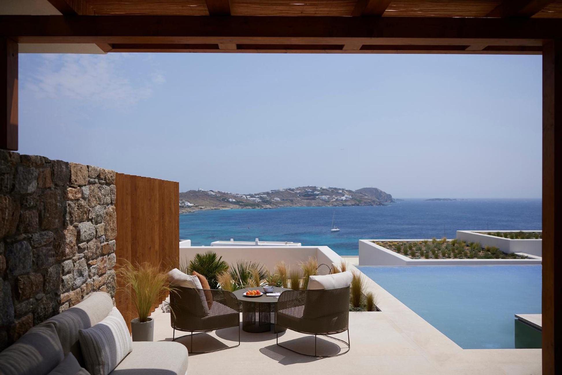 The Coast Bill&Coo-The Leading Hotels Of The World (Adults Only) Agios Ioannis Diakoftis Rum bild